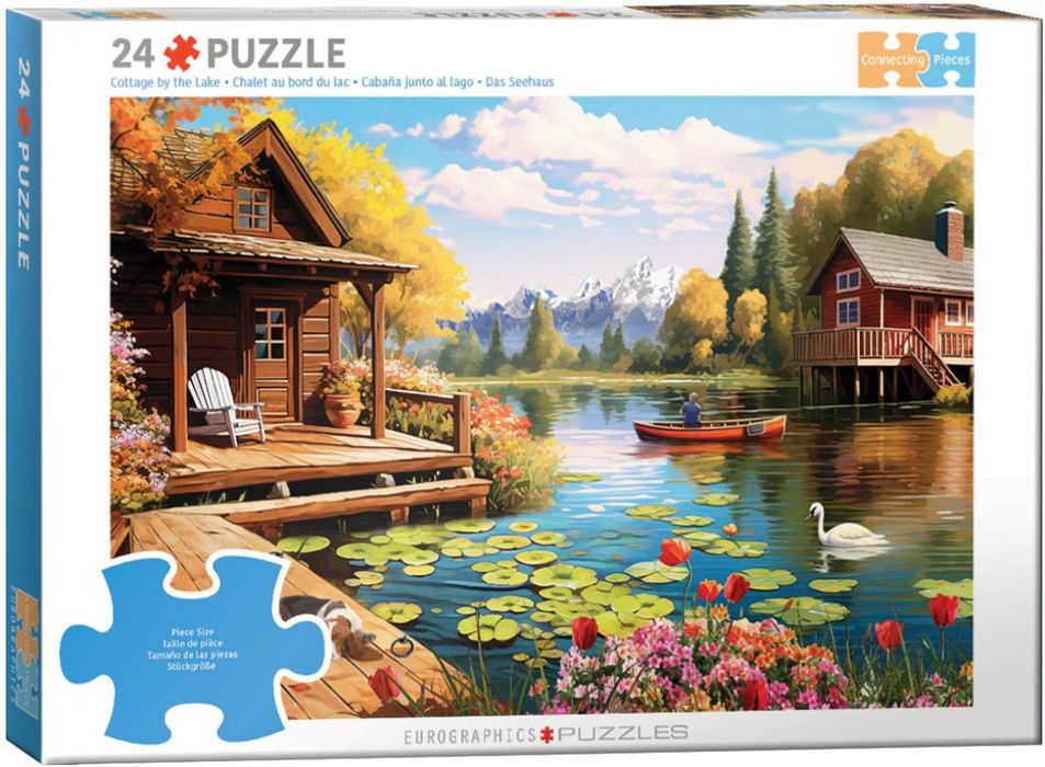 Puzzle 24 Lake Cottage By Lauai 6724-6016. Nowy Produkt