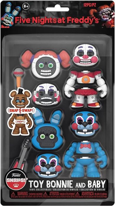 Уценка упаковка Фанко 2 фигурки Бонни и Бэби Snaps: Five Nights at Freddy's