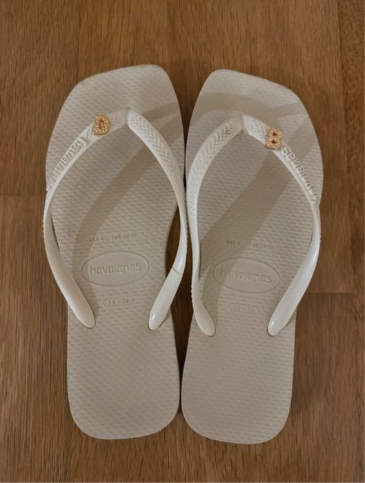 Havaianas square brancas tam. 35-36