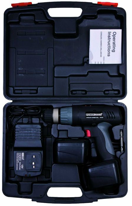 Powerhand Berbequim Aparafusadora DE3S-1200 2 Bateria 12V PROFESSIONAL