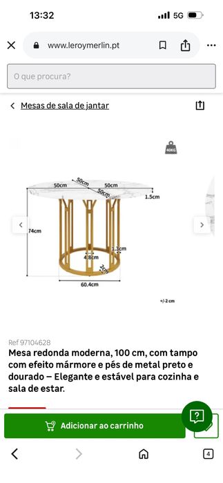 Mesa da Leroy Merlin NOVA