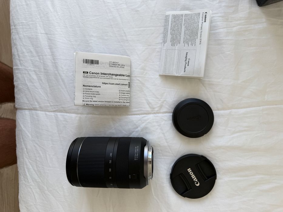 Vendo Objetiva Canon RF 24-240mm IS Nano USM com fatura e garantia