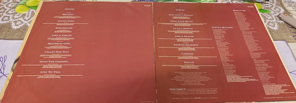 Discos de vinil Madonna