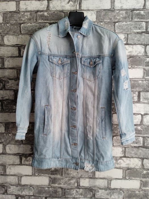 Женский джинсовый удлиненный пиджак Crpopp Denim Collection  Размер: S