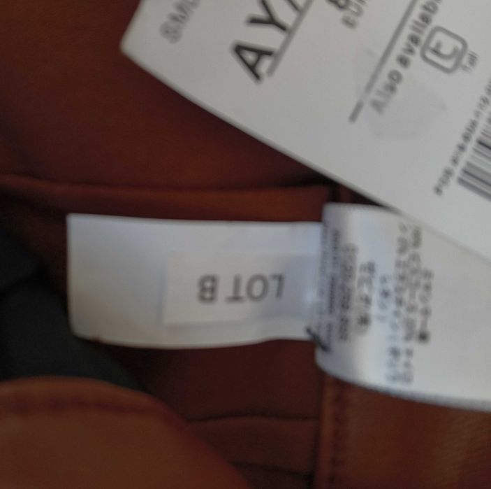 Brązowe spodnie z wysokim stanem i paskiem | Rozmiar 8R / EUR 36