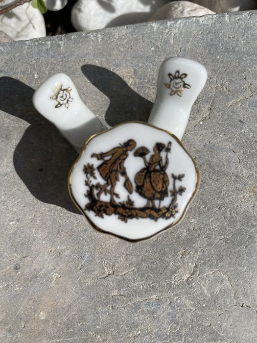 Porcelain Miniature - Table with 2 Chairs