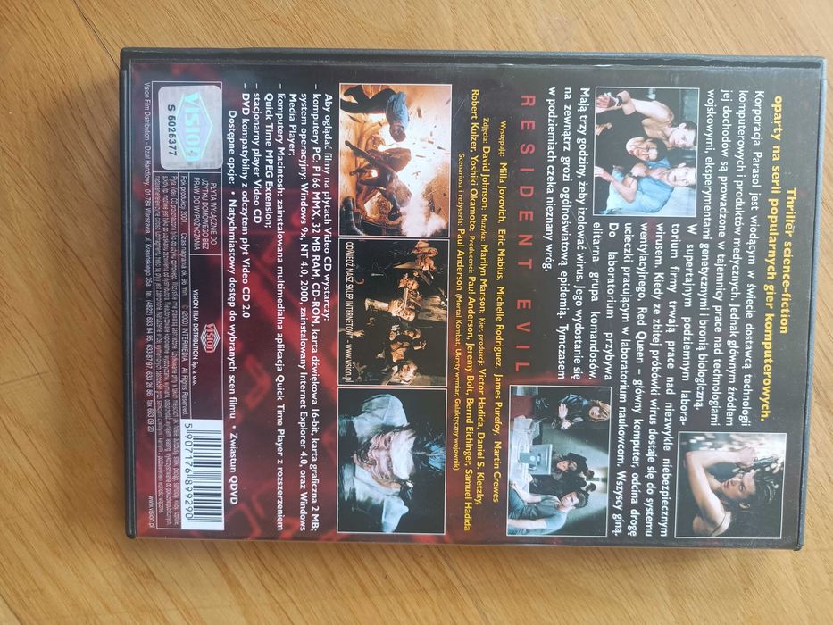 Resident Evil film Video Cd