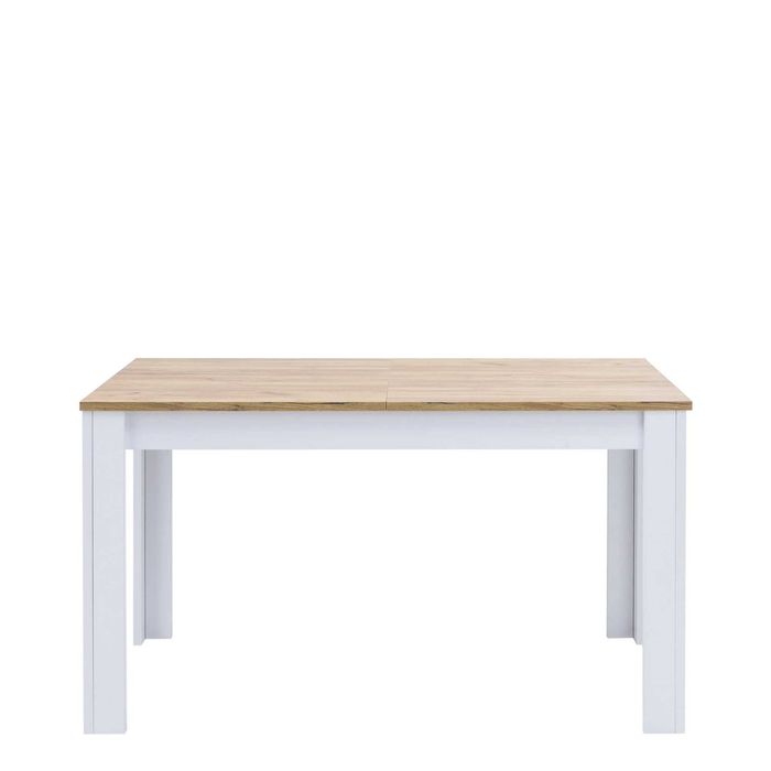 Stół rozkładany 160x90 biały dąb sonoma