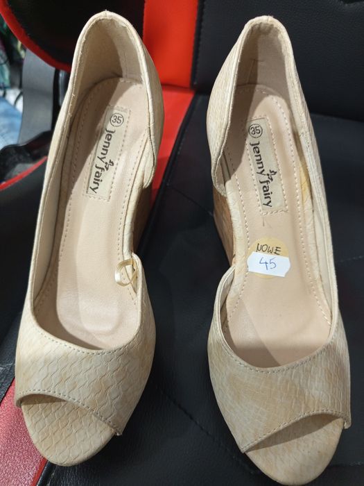 #628 Nowe buty damskie na koturnie Jenny fairy