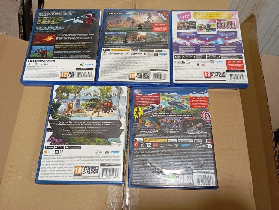 Vários jogos PlayStation PS4 e PS5