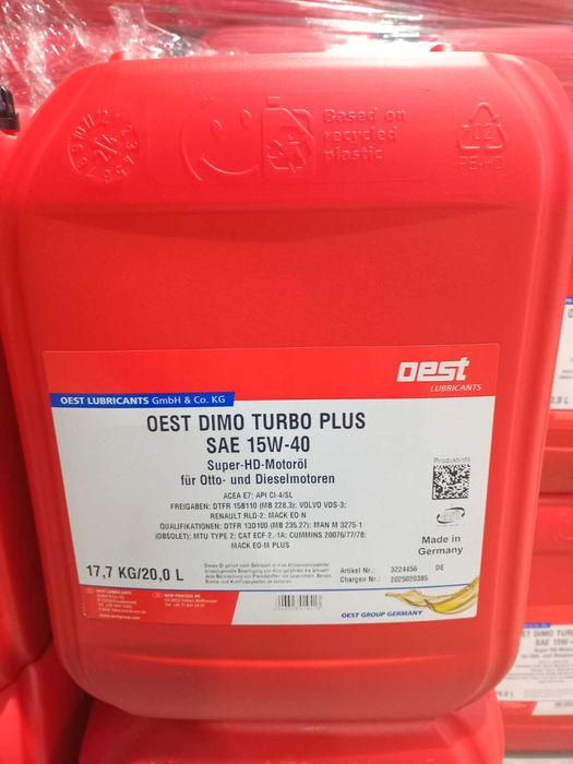 Моторна олива OEST Dimo Turbo Plus SAE 15W40