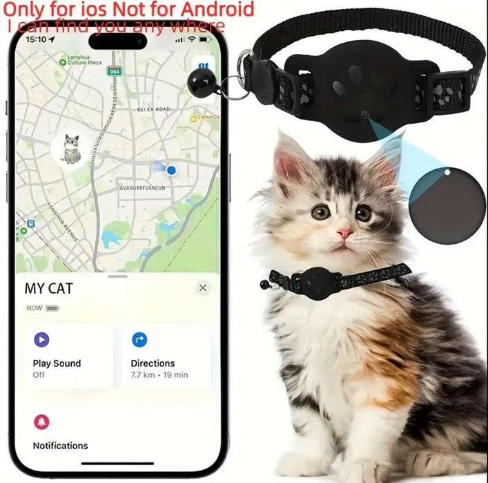 Coleira de localizacao para caes e gatos GPS
