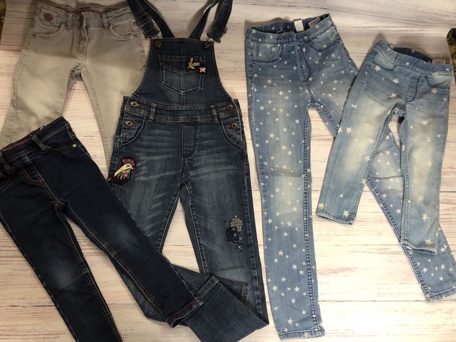 Детские брюки  из джинса и вельвета лосины комбинезоны платье сарафан