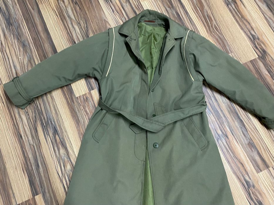 Zielony khaki trencz xs-s  vintage
