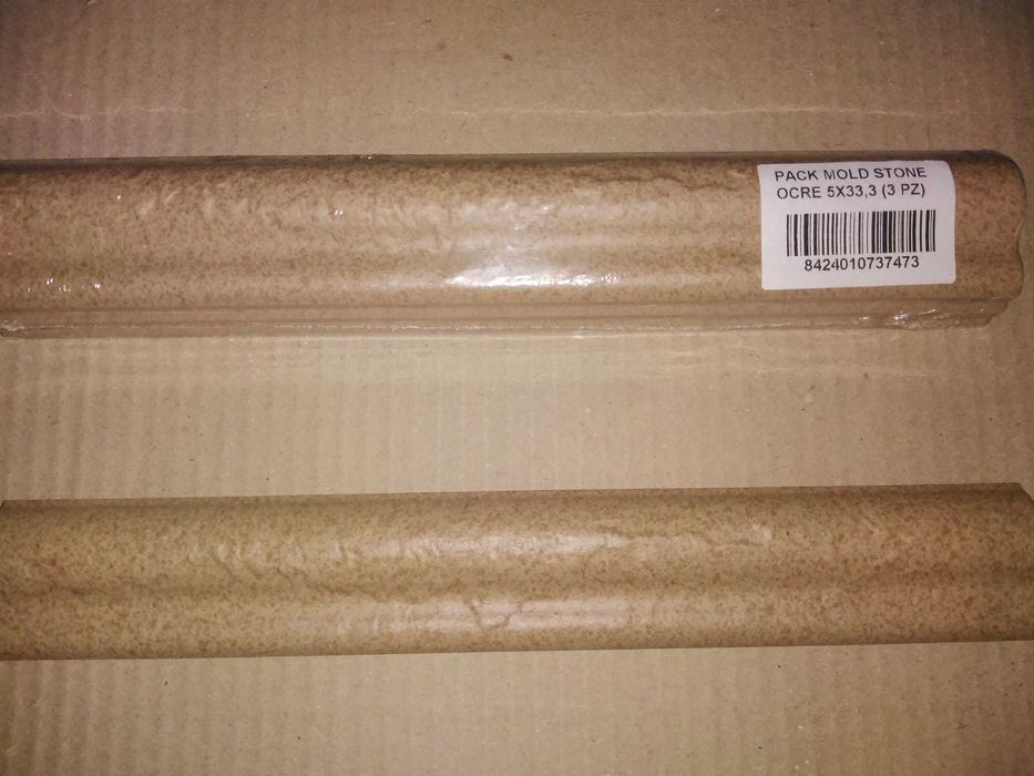 Doze listelos cerâmica - acabamento azulejos ou moldura mural/painel