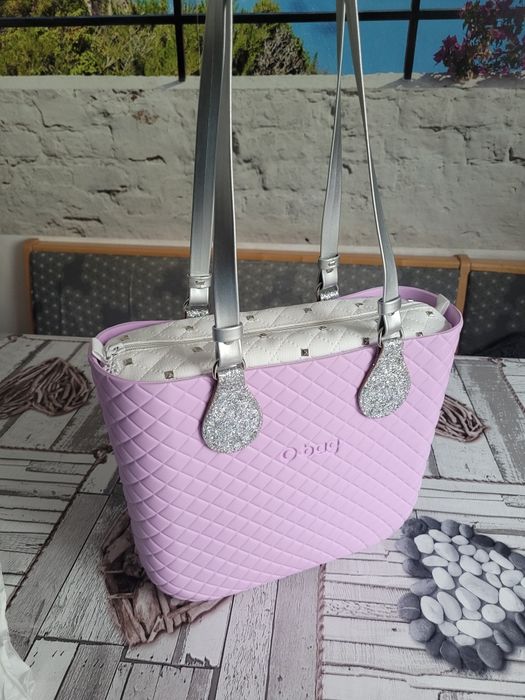 Obag mini Matelasse / pikowany Orchidea