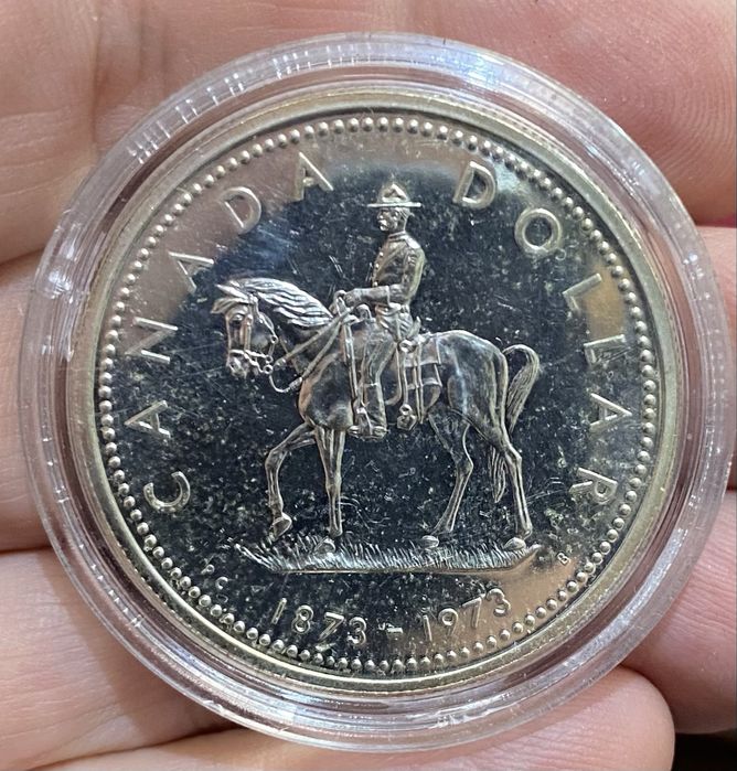 Moeda 1090 CANADA Dollar 1973 Prata