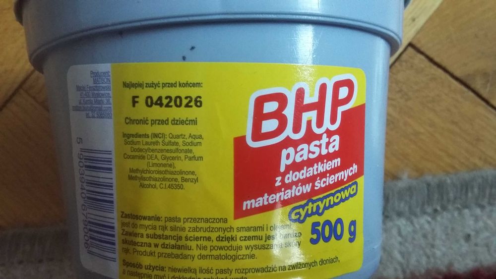 Pasta BHP - 5szt x 500g
