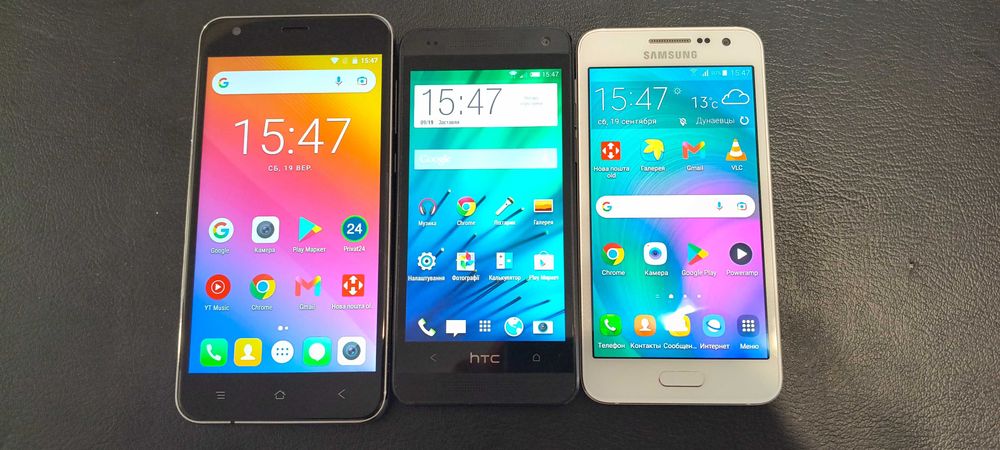 Лот з Мобільних Телефонів   /Blackview/HTC/Samsung