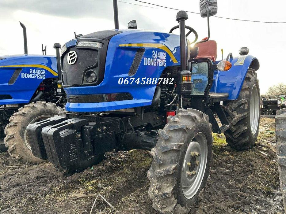 Донфенг Dongfeng 244-DG2 трактор з реверсом 2-х диск зчеп 4х4 Доставка
