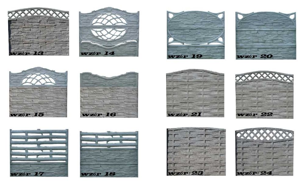 Ogrodzenie betonowe - palisadowe - podmurówki Transport HDS ciężarowy