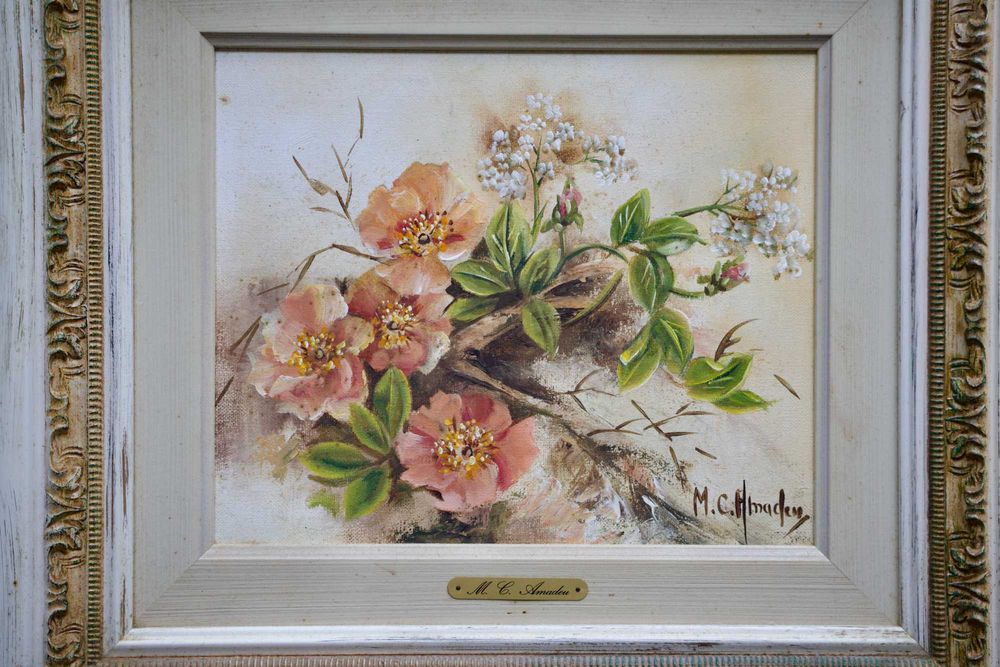 Par de Quadros a Óleo - Natureza Morta (M. C. Amadeu)