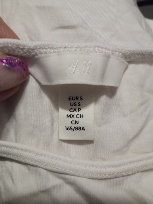 uniwersalna biała koszulka h&m