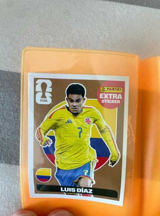 cromo panini extra sricker luis diaz bronze