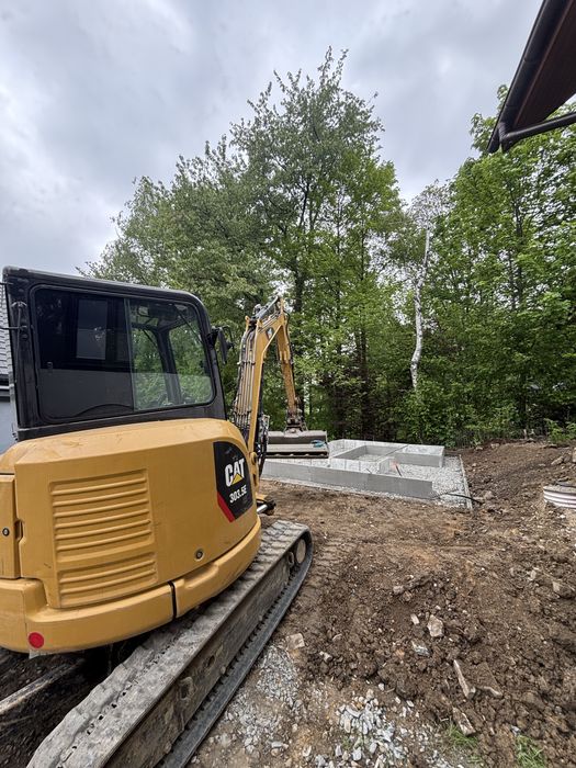 Uslugi koparką roboty ziemne kompleksowe transport wozidlo koparka