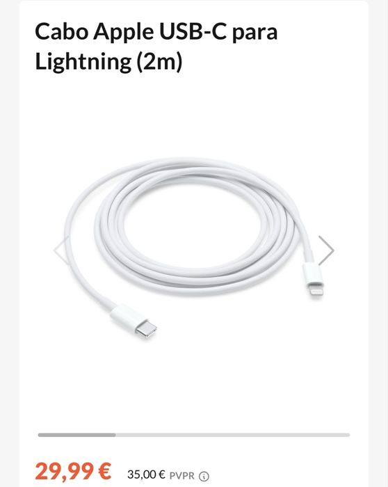 Cabo  usb apple novo
