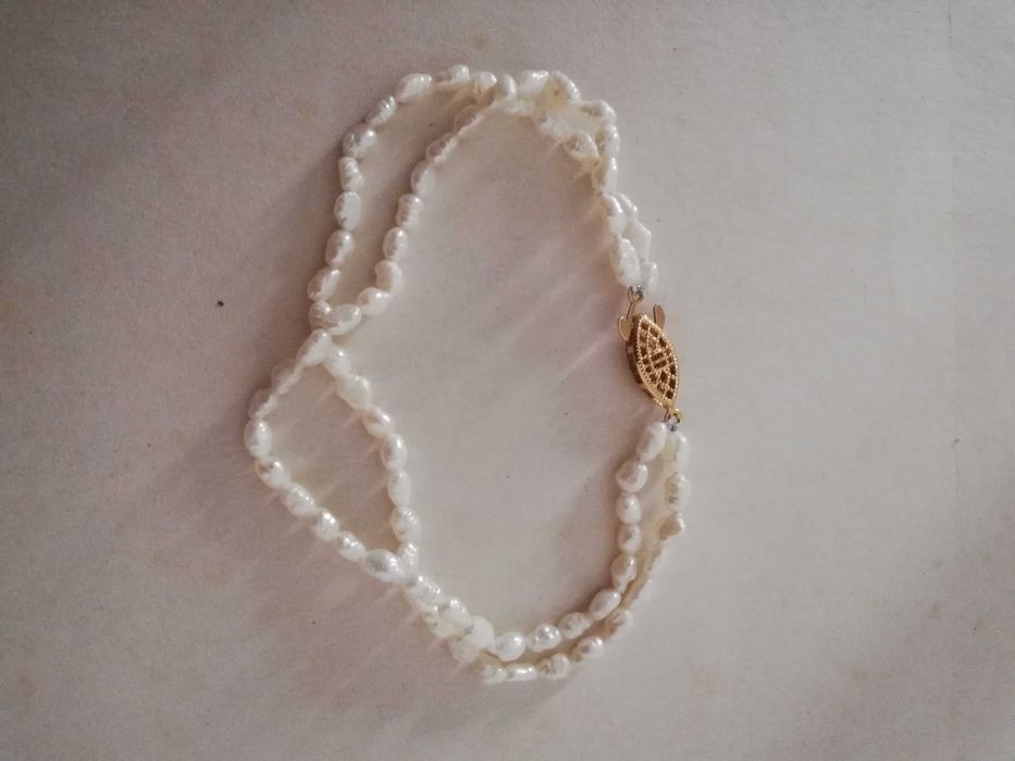 Pulseira vintage de pérolas