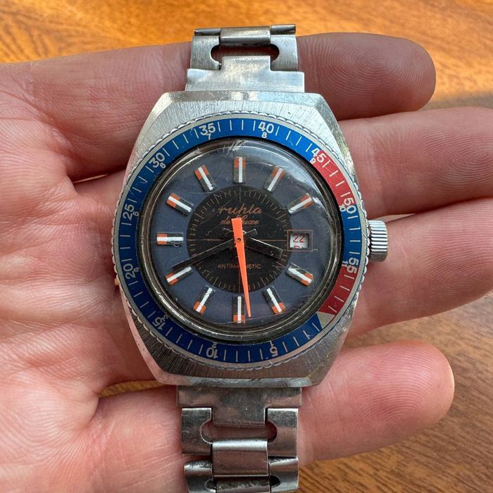 Zegarek Ruhla De Luxe Rzadki Antimagnetic