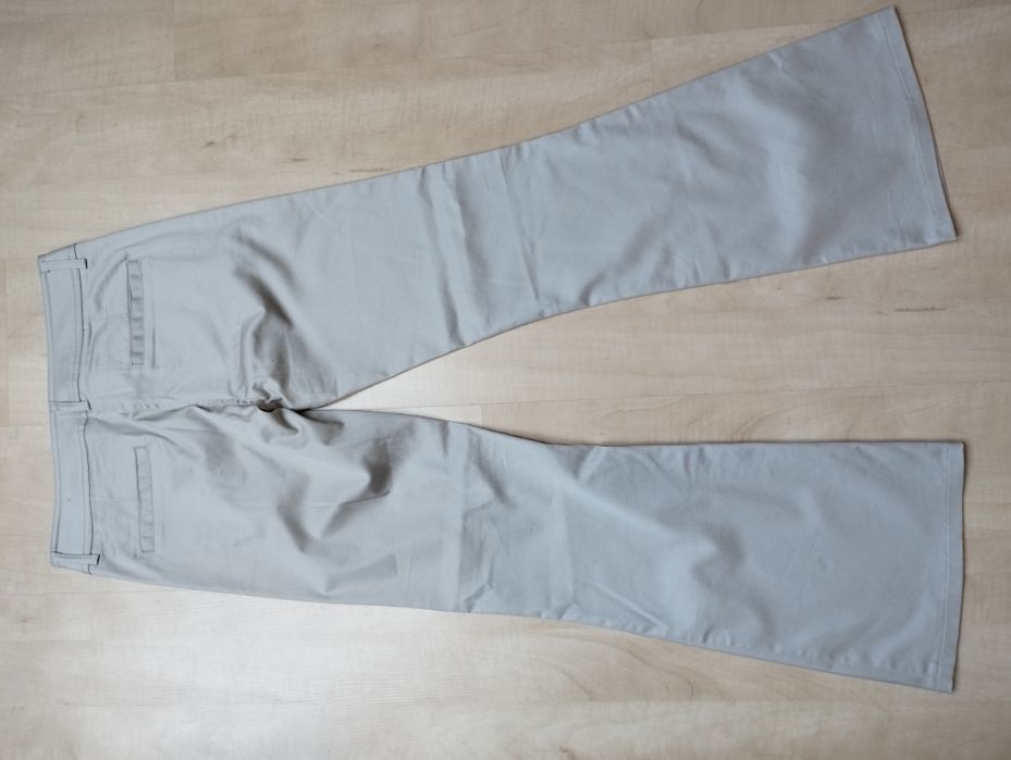 h&m spodnie eleganckie jasny bez 34