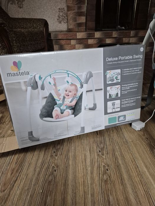 Дитячий шезлонг гойдалка / гойдалка / колиска / електронні гойдалки