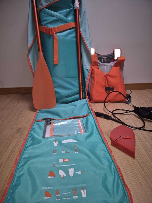 SUP Itiwit 10' Touring Completo, Bomba Elétrica, 2 Coletes, Excelente
