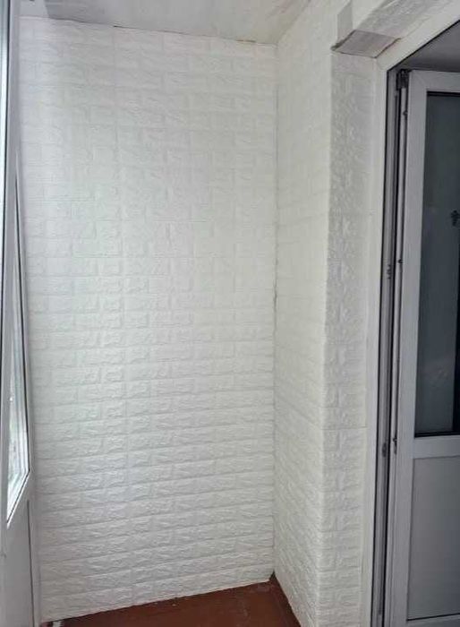 3д панели самоклеящиеся от производителя, белый кирпич 70*77 см L