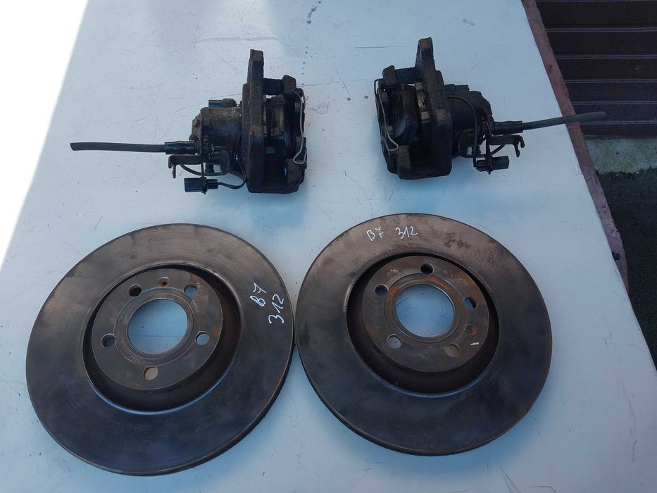 Komplet Hamulce Przód Swap Audi a4 b7 b6 312MM Tarcze Zaciski WYSYŁKA