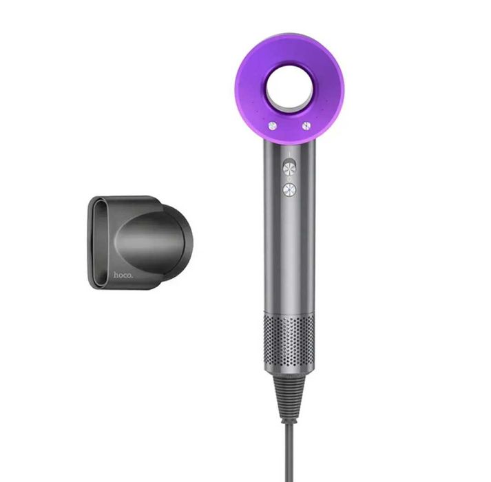 Фен Hoco HP11 Plus з негативною іонізацією 1380W-1600W pink/purple