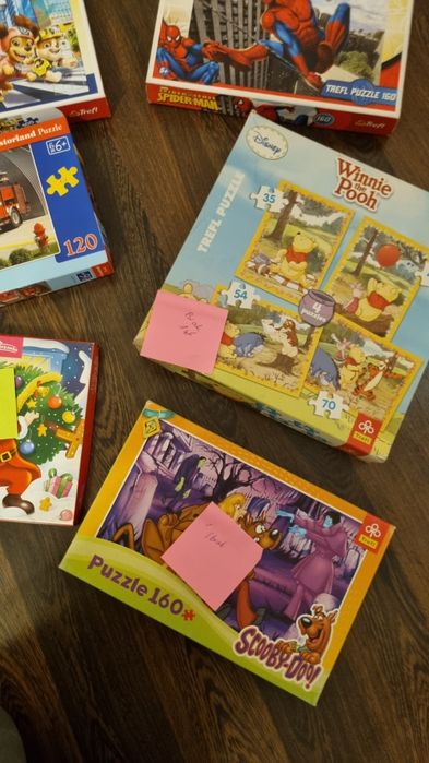 Zestaw Puzzli Spider-Man Psi Patrol Kubuś Puchatek