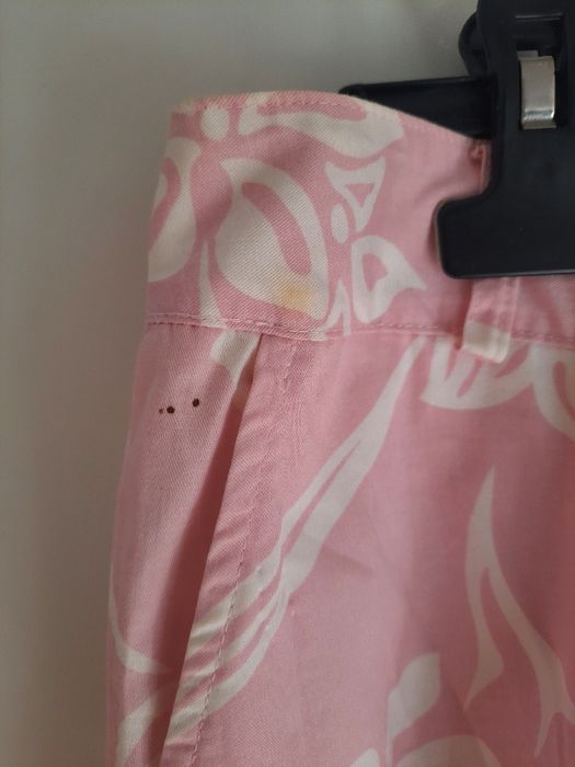 Saia com flores comprida