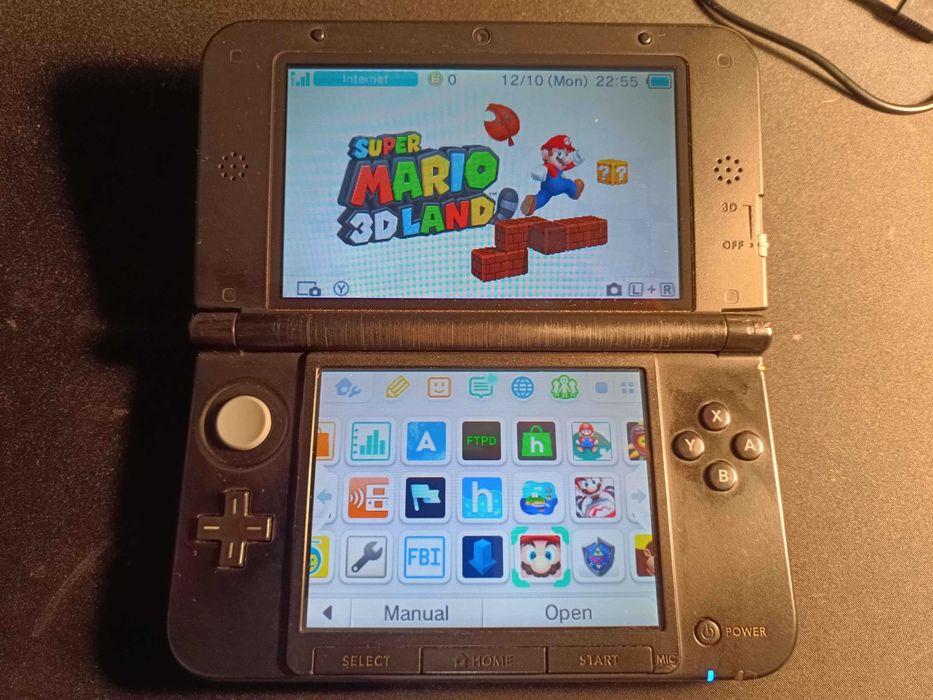 Konsola Nintendo 3ds XL/LL CFW 32 GB  pękniety zawias