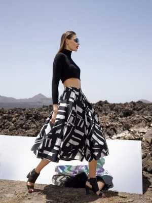 Mohito spódnica  czarno-biała elegancka