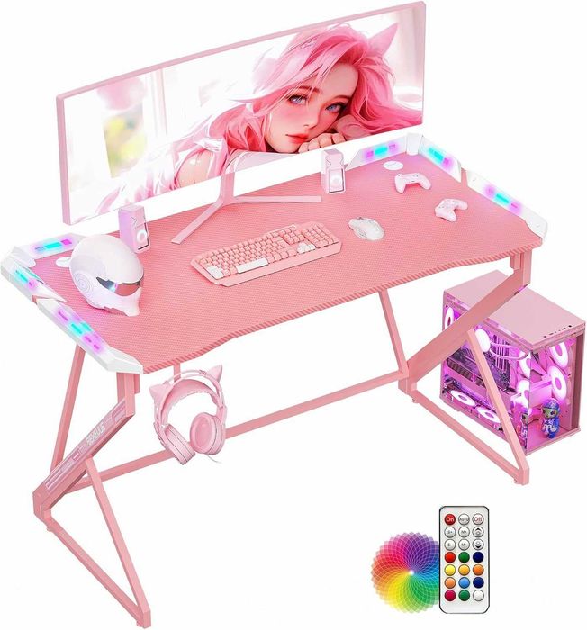 Nowe biurko / blat / stół / stolik / różowe / 120x60cm/ BEXEVUE !A989!