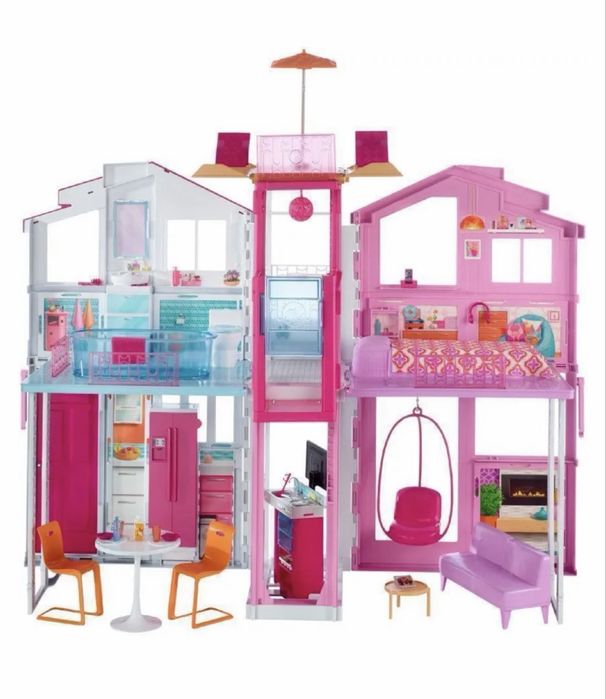 Domek miejski Barbie 3 pietrowy