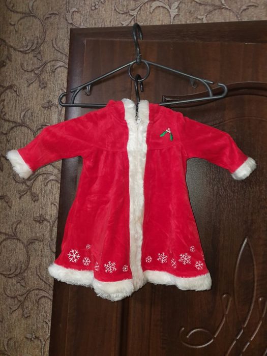 Новорічна сукня, плаття для дівчинки "Помічниця Санти " на вік 3-6міс.