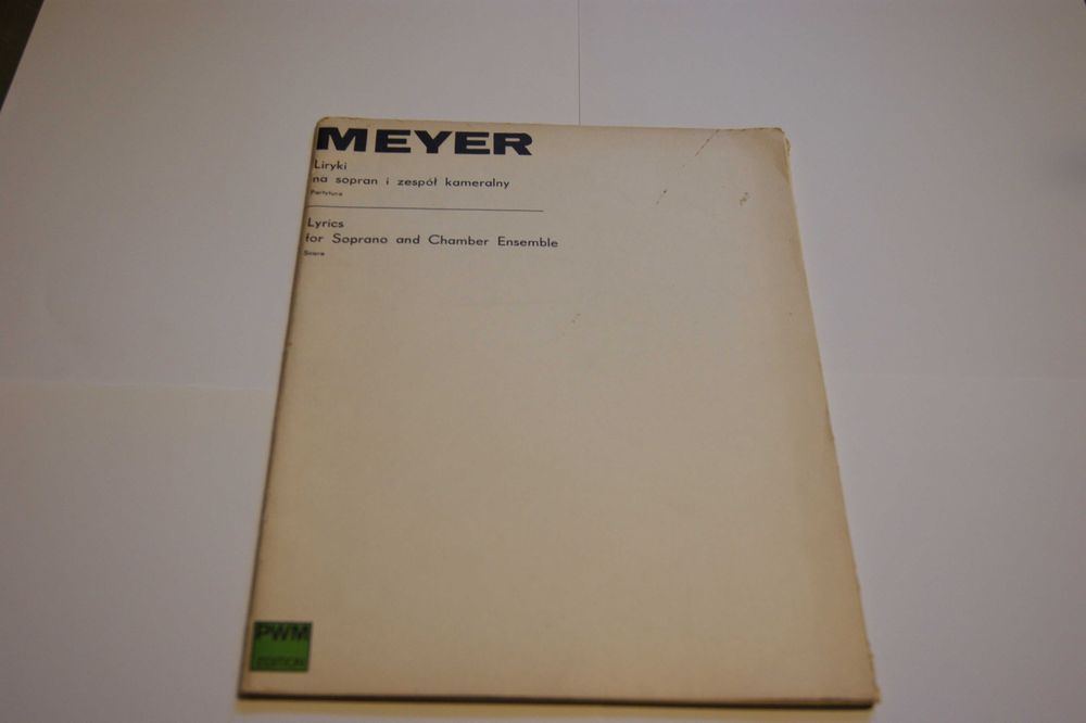 Krzysztof Meyer – Liryki na sopran i zespół kameralny