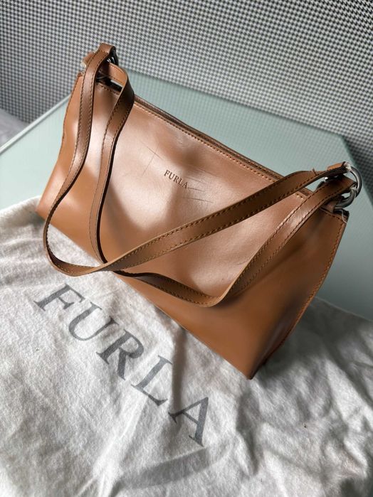 Mala Furla Camel Autêntica