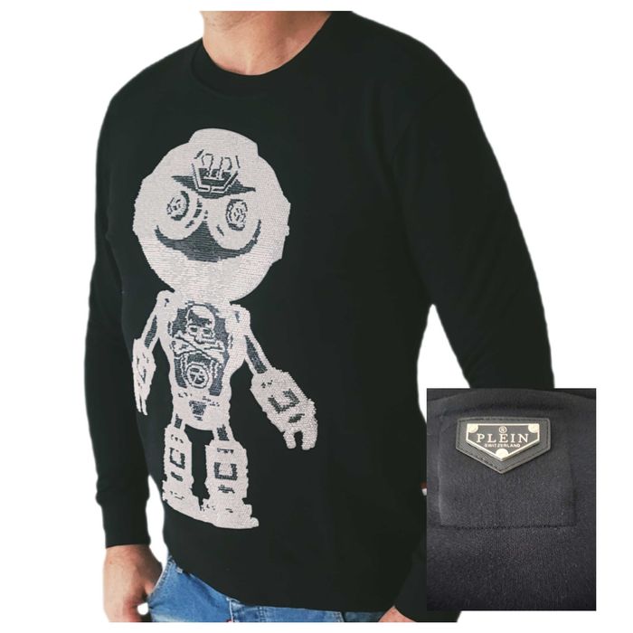 Bluza męska Philipp Plein model z ludzikiem