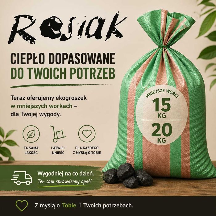 Węgiel groszek 27MJ lub 29MJ ROSIAK