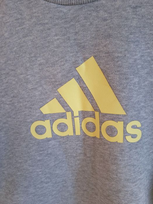 Szaro-żółta bluza – adidas – 164 cm